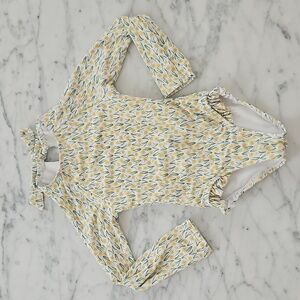 Floral Long Sleeve Swimsuit